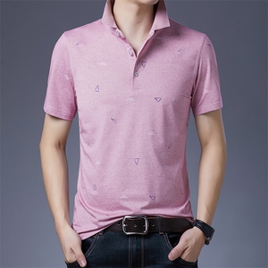 Z176 2021夏季新款T恤衫男POLO衫短袖翻领图片