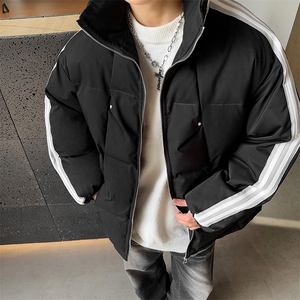 特p80控138抖控148绗棉三条杠棉服外套情侣格子棉衣面包服男MY247图片