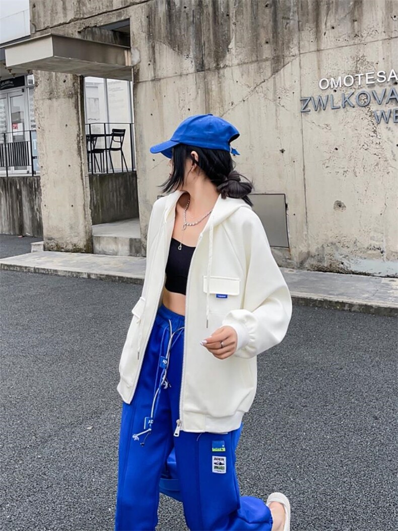 大复合开衫卫衣，女装卫衣/绒衫，百变诱惑(6F)