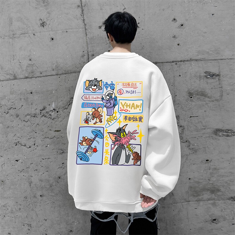 抖音供货、复合重磅360克现货圆领卫衣宽松D223A-YL2348-特P28,男装卫衣,电商019-1