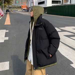 F22-P80 美式复古潮牌棉衣外套冬季日系cityboy假两件棉服男士图片