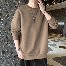 店主风春季新款圆领卫衣男纯色休闲卫衣VE55200-P35，男装卫衣，星座717