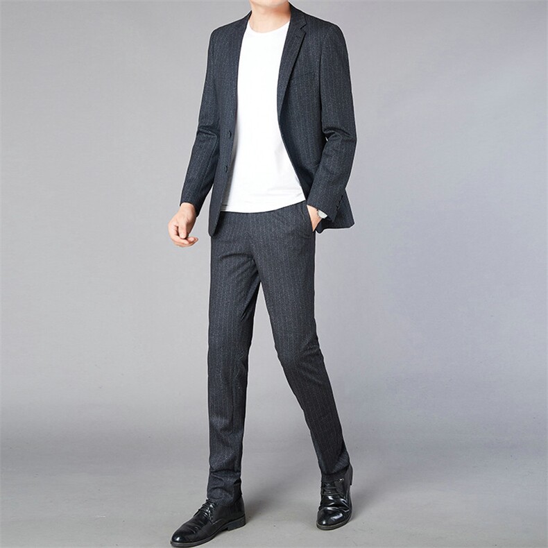 2021商务正装男爸爸装时尚西服两件套套装中年装ASD8959-P265,男装西服套装,电商B212（原钱塘6029）