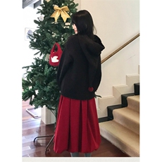 1506A/G38110/P69甜爱软糯小个子新年雪人连帽黑灰色圣诞毛衣，男装针织衫/毛衣，星座1506A