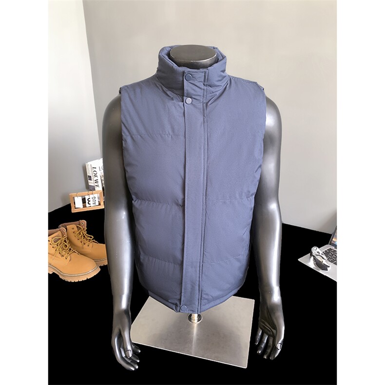 冬季加厚棉背心纯色立领棉马甲男士外套休闲上衣A266-MJ204-P30，男装背心/马甲，电商A266