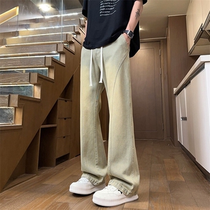 2025 秋季新款 内景美式拼接微喇牛仔裤M-5XL GK25479-特P35图片