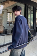 卫衣男女2026春款百搭情侣款打底衫假两件宽松上衣潮HY696P45，男装T恤，电商A102B
