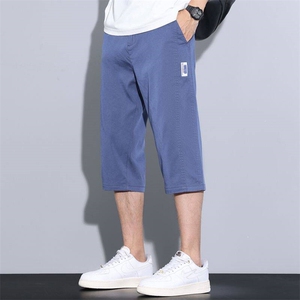 男士夏季天丝莱塞尔七分裤冰丝短裤时尚休闲男装裤子马裤中裤D635图片