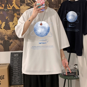 Q11241-P30 春夏季七分袖t恤男大码五分袖男短袖中袖图片