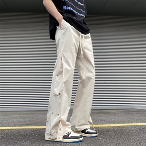 冲锋裤男春秋潮牌工装休闲长裤美式高街机能微喇裤子CK130 P38图片