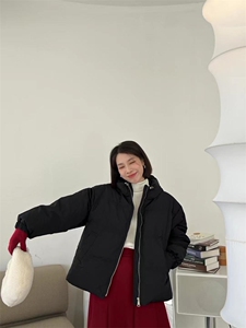 【现货】秋冬新款 后背开叉连帽羽绒服达标90白鸭绒图片