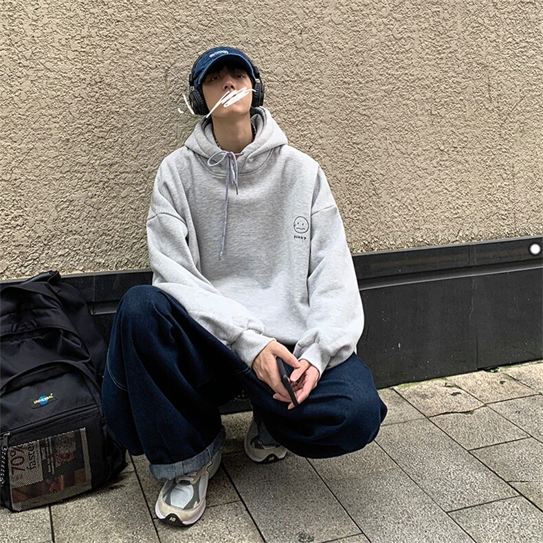 A040-WY2072-P40连帽卫衣男加肥加大码胖子棒球服外套,男装卫衣,电商A040