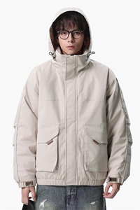 新款冬季大码羽绒棉服棉袄连帽工装韩版宽松外套A436-2533-P98图片