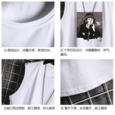 BX25122-P20港风运动汗背心男大码汗衫男无袖T恤男网格挂拍，男装T恤，电商A040A