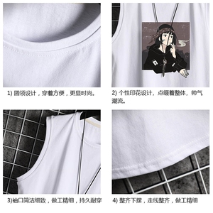 BX25122-P20 港风运动汗背心男大码汗衫男无袖T恤男 网格挂拍图片