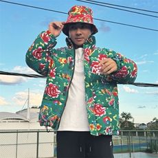 MY203男女休闲加厚保暖防寒棉衣外套棉服棉袄东北大花绿色团队潮，男装棉衣，星座115A(原星座507）