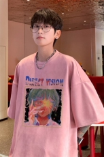 ！版权！2025夏季新款男士麂皮绒印花短袖T恤TL2432特P19，男装T恤，电商B220
