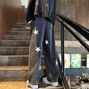 k1064-p55-控78 M-5XL 现货显高显瘦黄泥港风高阶牛仔裤多口袋图片