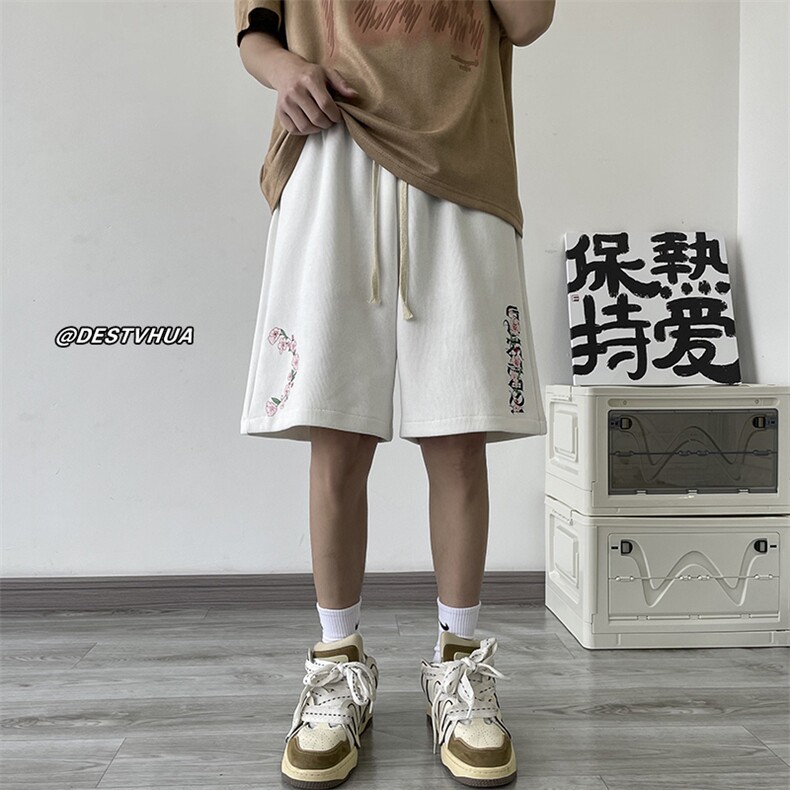 夏季新款港风大码五分裤M-5XL-DK2321-P30,男装牛仔裤,星座417-1（原电商B245）