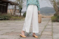 纯苎连衣裙小衫裤子裙子衬衣 时尚风 风淑女风休闲风，女装连衣裙，川哲