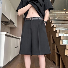 2025夏季新款内景大码摩根丝冰丝西装短裤M-5XHK24369-特P35，男装休闲裤，电商A022