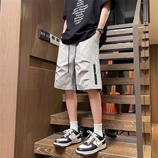气质百搭潮流新款工装短裤夏季薄款褶皱设计DAA03-P32，男装牛仔裤，星座208-5