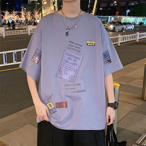 ！版权注册！2023春夏纯棉潮流百搭男士短袖T恤半袖闪T336P28图片