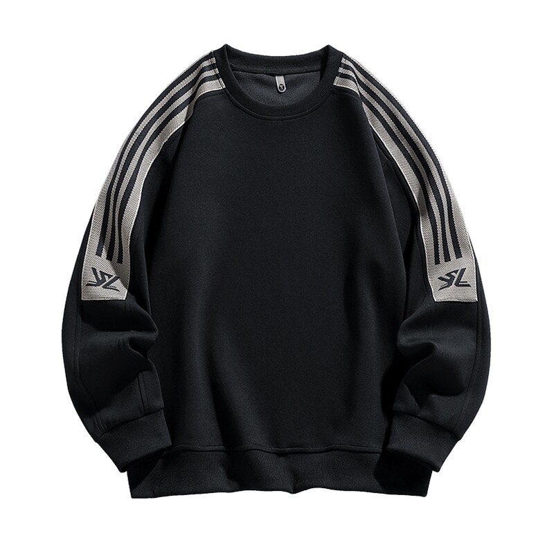 2XL-9XL大码胖男生时尚休闲圆领个性拼接卫衣男89,男装卫衣,星座209