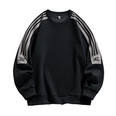 2XL-9XL大码胖男生时尚休闲圆领个性拼接卫衣男89，男装卫衣，星座209