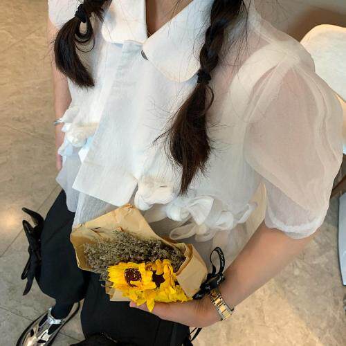 蝴蝶结短衬衫，女装衬衫，XTZ style