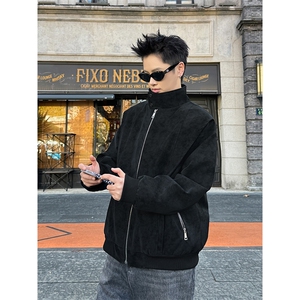2026春季抖音得物品质新款扎染PU皮衣雾面皮夹克外套男6151-TP48图片