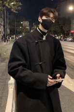新中式风立领短款毛呢大衣男秋冬高级感痞帅外套812-F625-P118，男装毛呢大衣，星座812