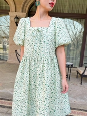 【现货】满金泡泡连衣裙，女装连衣裙，欧尼蒂