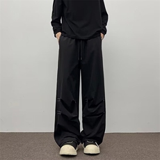 DP0617-P38直筒休闲裤男2025薄款垂感裤子美式潮牌宽松户外冲锋裤，男装休闲裤，电商C233