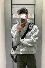 网图美式高街350g重磅大口袋连帽宽松长袖卫衣男W24570特P28控58，男装卫衣，电商A001-1