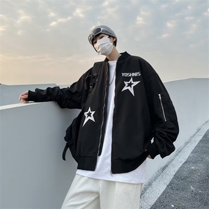 夹克男韩版潮流工装高街帅2026春秋新款ins宽松百搭外套W4719-P56图片