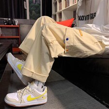 复古ins潮牌工装裤男士嘻哈帅气宽松休闲裤潮流直筒裤子K3119-P37，男装休闲裤，星座1008-1
