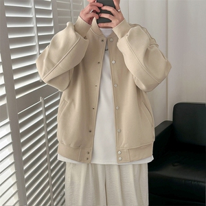 现货-2025春季新品百搭夹克男休闲纯色棒球服外套-AJ2414 -P105图片
