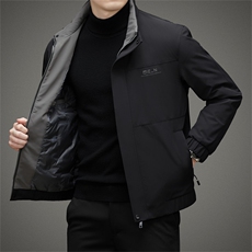 男士立领御寒羽绒服冬季2023新款中年休闲爸爸装上衣加厚保暖外套，男装羽绒服，电商B212（原钱塘6029）