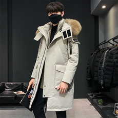 价格调整按市场嘴低价拿货大毛领长款修身户外羽绒服，男装羽绒服，星座301D-5(原星座1415）