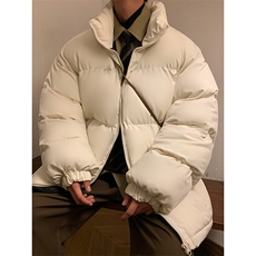 光版二开立领棉衣男加厚棉袄棉服潮流潮A266-P03-P35特批黑色P35，男装棉衣，电商A266