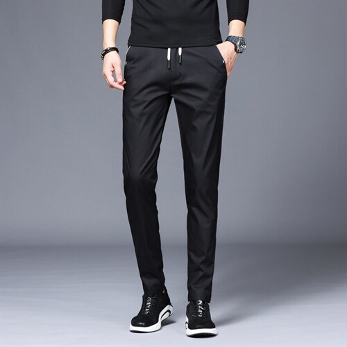 现货足夏季潮牌休闲裤子男青少年帅气弹力修身长裤X1915-p35，男装休闲裤，星座224