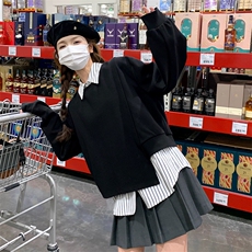【已出货】2026春两件套可单穿套头卫衣2C372-9022-P100控178，女装短外套，2C372
