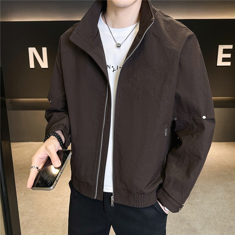 2026新款春季夹克外套男款痞帅高级感休闲衣服A313-26809-P115,男装夹克,电商A313