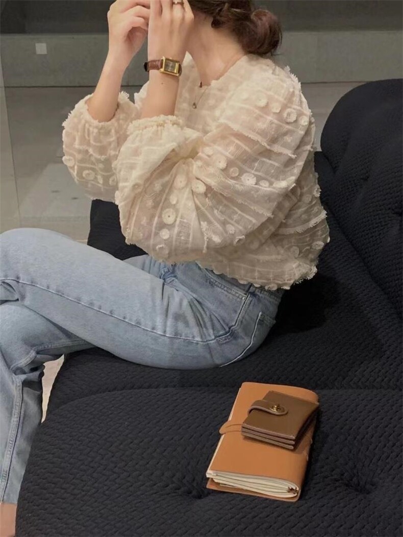 刺绣小衫百搭气质，其它，欧妮卡蒂蔓