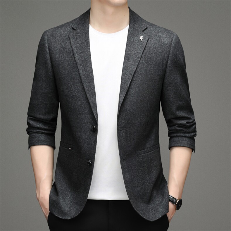 DJ3052钱塘2020-3新款商务休闲简约百搭中年男士西服外套P152图片