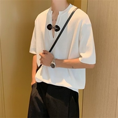 美式街头设计感冰丝针织短袖B201P46，男装针织衫/毛衣，星座1116-2