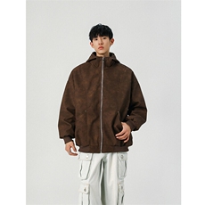 春季皮衣美式潮牌青少年百搭夹克情侣春装外套XZ102B-1-JK2563P85，男装皮衣，星座102B-1