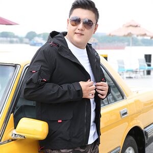 M-9XL男连帽工装夹克外套5032-1_1906(M-4XLP70 5XL-9XLP80)图片
