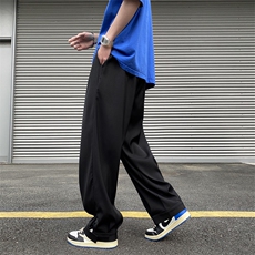 送腰带男装休闲裤男夏新款西裤垂感宽松直筒长裤子K02923-P40，男装休闲裤，星座308B-1